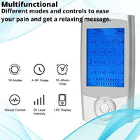 Rechargeable Electric Muscle Stimulator with 16 Modes