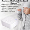 White Noise Machine USB Rechargeable Timed Shutdown Sleep Sound Machine For Sleeping Relaxation for Baby Adult Office Travel