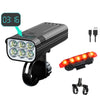 Load image into Gallery viewer, 5200mah Waterproof Bicycle Light With 6 LEDs USB Chargeable 2000LM 7500K With 5 Light Modes