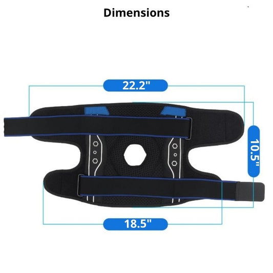 Knee Brace with Side Stabilizers for Support & Stability