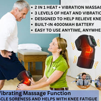 3-in-1 Rechargeable Heated Wrap with Vibration – Knee, Shoulder & Elbow