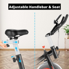 Indoor Exercise Bike Track Heart Rate Calories Distance Time Speed