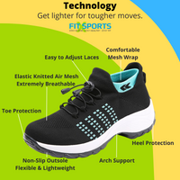 Women's Breathable Slip-On Non-Slip Running Shoes