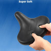 Oversized Bike Seat With Comfortable Shock Absorbing Thick Foam Great For Long Rides