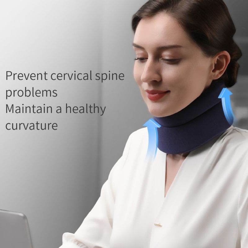 Neck Support Brace for Relieve From Cervical Spine Pains With Replaceable Cover