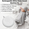 Load image into Gallery viewer, White Noise Machine USB Rechargeable Timed Shutdown Sleep Sound Machine For Sleeping Relaxation for Baby Adult Office Travel