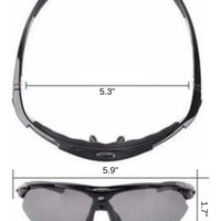 Polarized Sports Prescription Frame Sunglasses with 5 Interchangeable Lenses With UV400 Protection