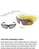 Polarized Sports Prescription Frame Sunglasses with 5 Interchangeable Lenses With UV400 Protection