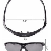 Polarized Sports Prescription Frame Sunglasses with 5 Interchangeable Lenses With UV400 Protection-Bike Accessories-Fit Sports 