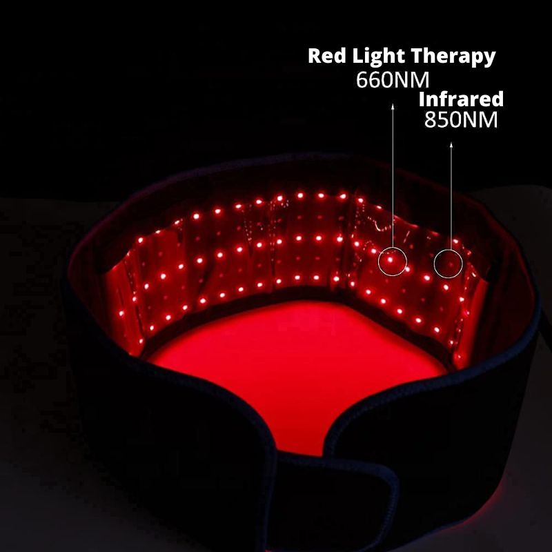 Red Light Therapy Belt 850nm 660nm Infrared Light Belt Back Pain Relief Wrap Burn Fat Belt Slimming Machine Waist Heat Pad Full Body