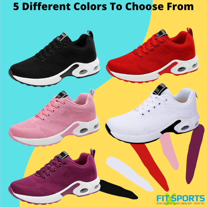 Women's Air Cushion Running Shoes Lightweight Walking & Training Sneakers
