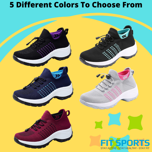 Women's Breathable Slip-On Non-Slip Running Shoes