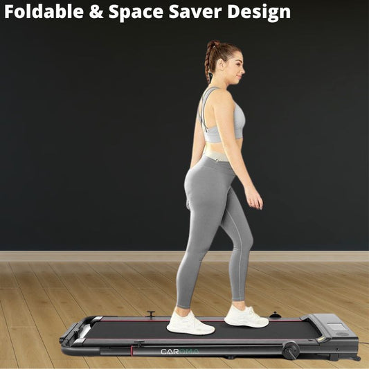 Foldable Treadmill 2 HP Easy-To-Use Remote Control Bluetooth and LED Display