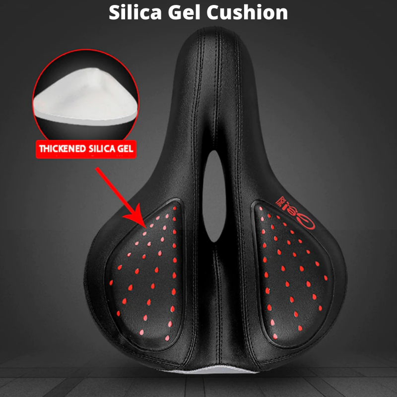 Comfortable Bike Seat with Silica Gel Padding And Memory Foam Universal Fit and Shock Absorbing