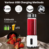 Rechargeable Portable Mini Blender 380ml USB Charge 4000mAh Battery On The Run Personal Mini Juicer for Fruits And Vegetables