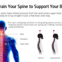 Posture Corrector Spine and Back Support Providing Pain Relief for Neck Back Shoulders Adjustable Breathable Back Brace Unisex-Body Support-Fit Sports 