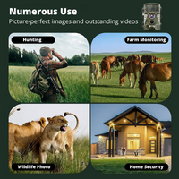 Infrared Dual Night Vision Hunting Trail Camera 4K Waterproof WIFI 48 MP Camera Home Security Camera