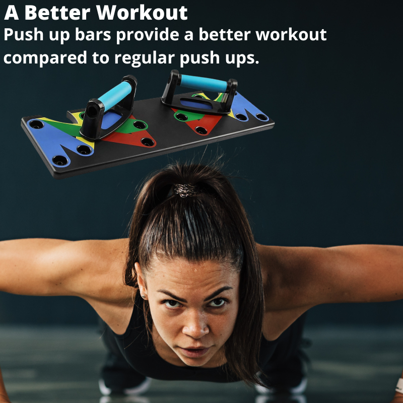 Push Up Board 9 In 1 Home Workout Equipment Multi-Functional Push Up System Fitness Chest Muscle Exercise Burn Fat Strength Training