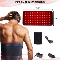 Red & Near Infrared LED Light Belt 660nm 850nm Adjustable Wrap