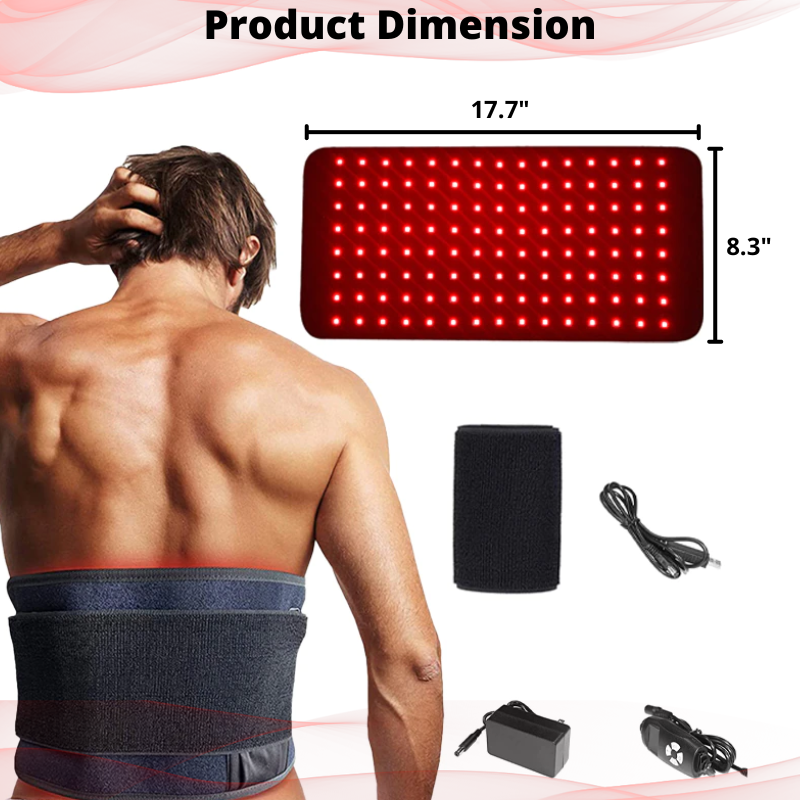 Red & Near Infrared LED Light Belt 660nm 850nm Adjustable Wrap