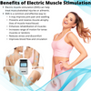 Premium 15 Mode 4 Channel TENS EMS Machine Combo Muscle Stimulator for Pain Relief and Muscle Strengthening