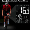 Bike Computer With Heart Rate Sensor 2.9 inch LCD Screen GPS Wireless Odometer Speedometer