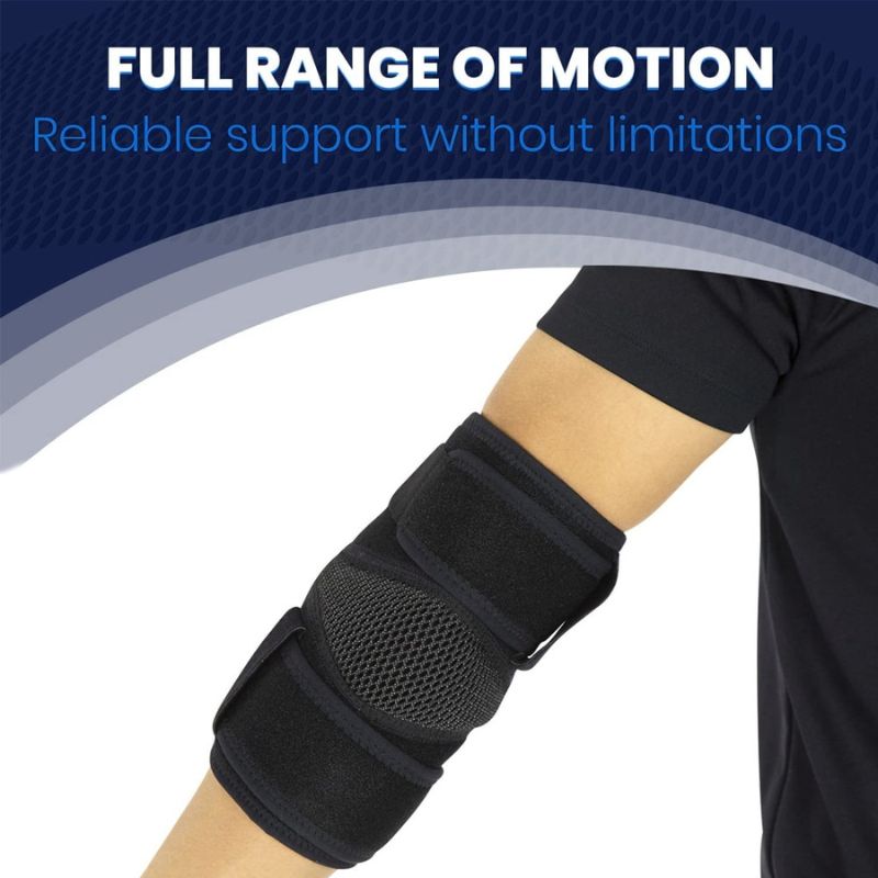 Top Sports Elbow Brace Tennis Compression Sleeve Wrap for Golfer Bursitis Arm Tendonitis Support Strap Epicondylitis Unisex