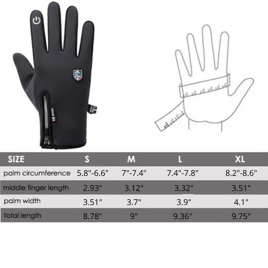 Winter Gloves Insulated Warm Comfortable Water Resistant Touchscreen Great For Driving Cycling Skiing Unisex