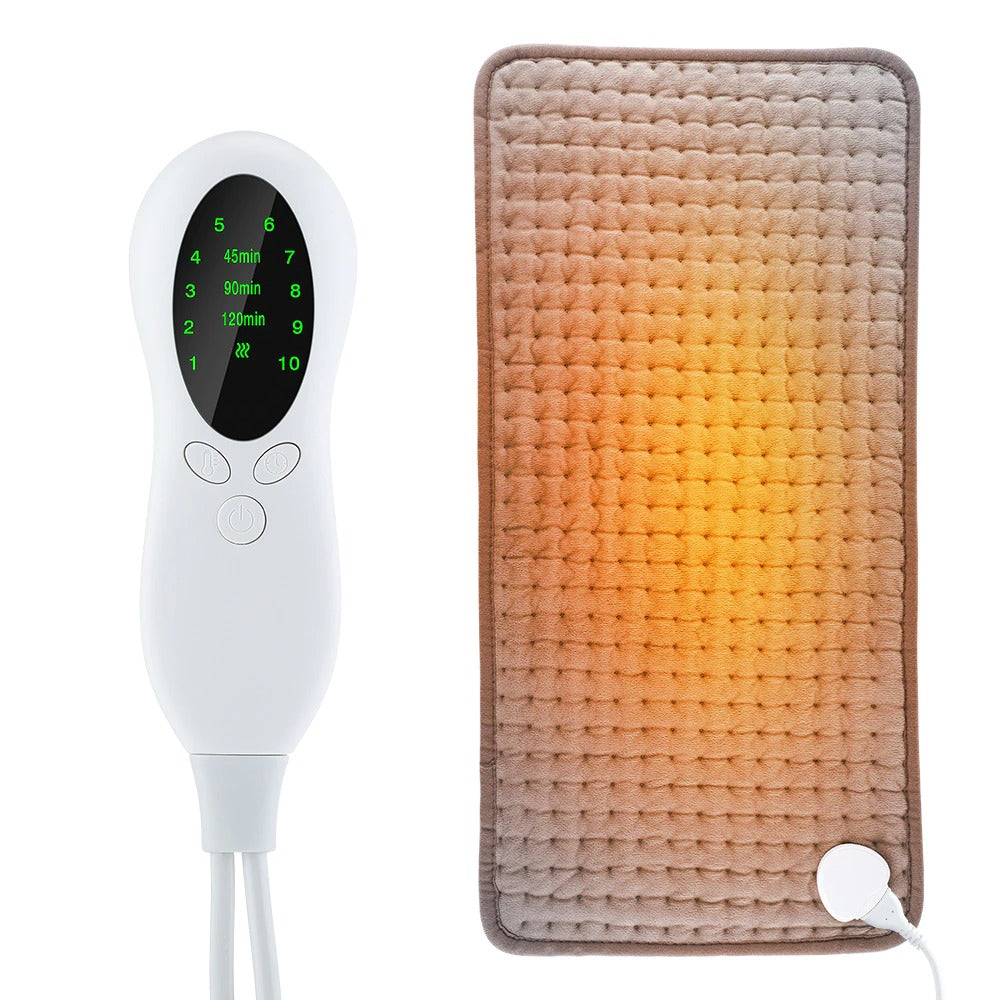 Electric Heating Pad 12"x 24" for Back Pain And Cramp Relief Auto Shut Off