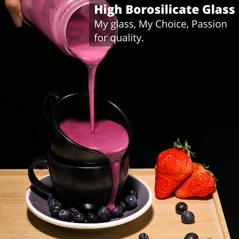 Rechargeable Portable Mini Blender 380ml USB Charge 4000mAh Battery On The Run Personal Mini Juicer for Fruits And Vegetables