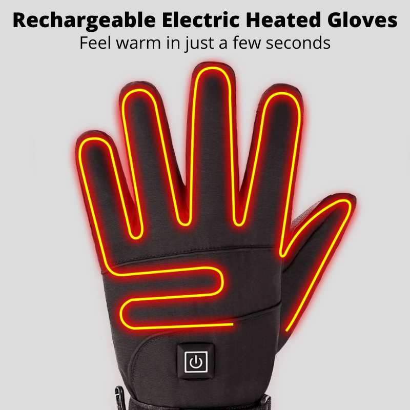 Rechargeable Electric Heated Gloves Thermal Heated Gloves With 2000 MAh Batteries Outdoor Activities Climbing Hiking Cycling Unisex