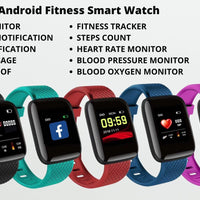 Smart Watch Fitness Tracker Waterproof Activity Watch for iOS & Android Unisex