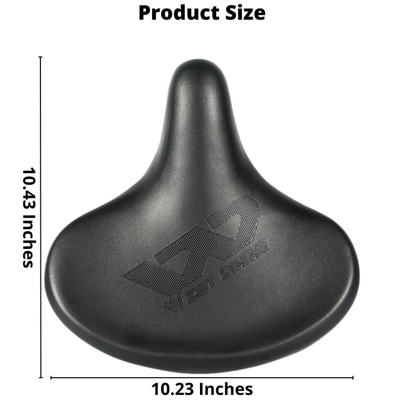 Oversized Bike Seat With Comfortable Shock Absorbing Thick Foam Great For Long Rides