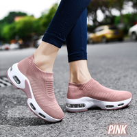 Women's Walking Shoes Fashionable Women's Running Shoes Air Shoes Breathable Slip-On Sneakers