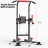 Load image into Gallery viewer, Multi-Function Power Station 4-in-1 Power Tower With Chin Up Bar Push Up Handles Leg Raises Dip Station