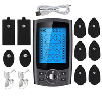 36-Mode Dual Channel Electric Muscle Stimulator with LCD