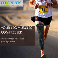 1 Pair Breathable Compression Leg Sleeves