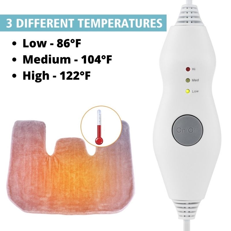 Shoulder & Neck Heating Pad for Comfort Washable with Adjustable Temperature Settings