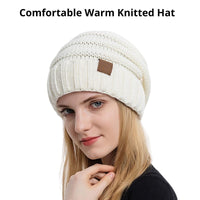 Womens Winter Hat Knitted Beanie Hat Warm Skull Cap Beanie for Women