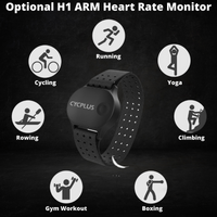 Bike Computer With Heart Rate Sensor 2.9 inch LCD Screen GPS Wireless Odometer Speedometer