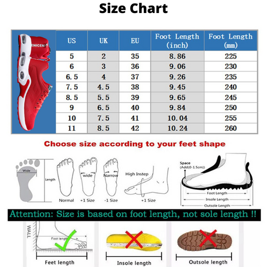 Women's Air Cushion Running Shoes Lightweight Walking & Training Sneakers