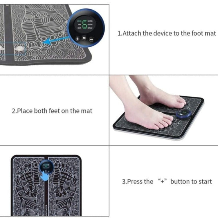 EMS Foot Massager Rechargeable for Comfort & Relaxation