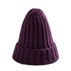 Knitted Winter Hat For Women Soft Stretchy Cotton Blend