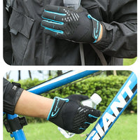 Breathable Touch Screen Bike Gloves With Shock-Absorbing Gel Padding