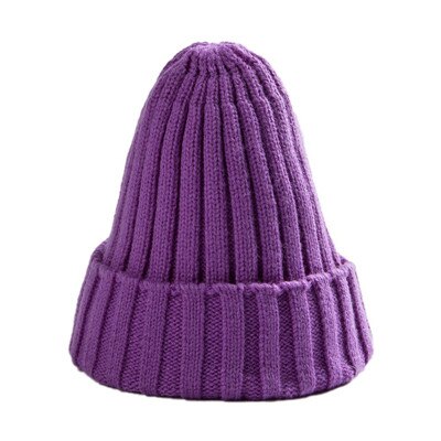 Knitted Winter Hat For Women Soft Stretchy Cotton Blend