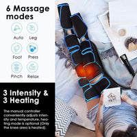 Foot & Leg Massager with Infrared Heating – Rechargeable Compression Massager