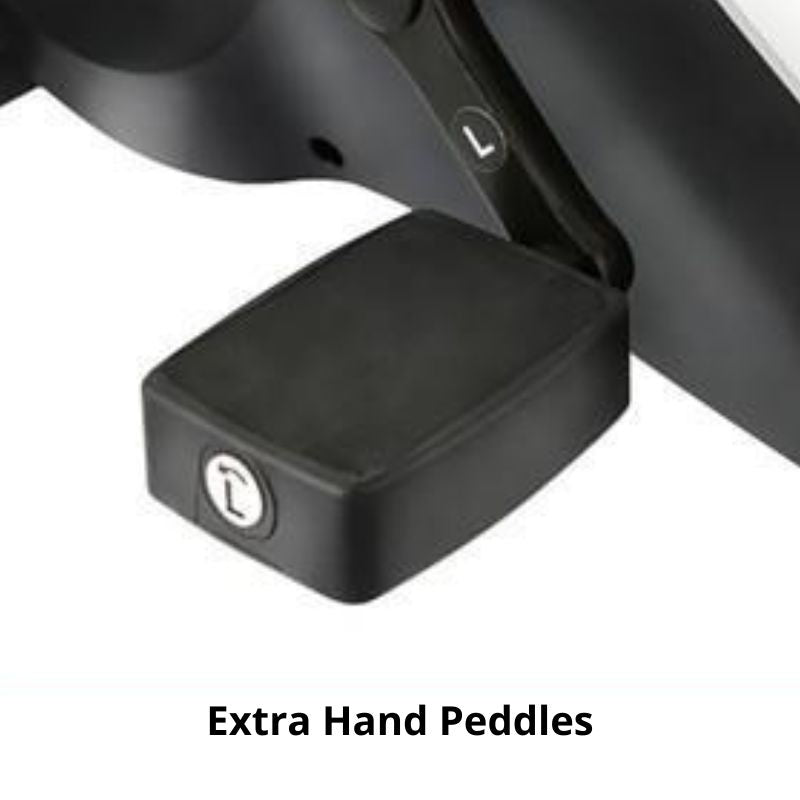 Mini Exercise Bike LCD Display Dual Pedal 8 Levels Portable Leg Trainer