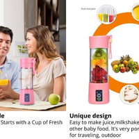 Portable Blender Cordless 6 Blade Powerful Blender 220V / 20000 RPM USB Rechargeable Great For Healthy Smoothies-Blenders & Kitchen Accessories-Fit Sports 