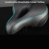 Most Comfortable Bike Seat With Memory Foam Waterproof Bike Saddle Universal Fit Shock Absorbing Including Reflective Band Unisex-Bike Accessories-Fit Sports 