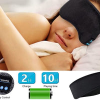 Soft Comfortable Sleeping Headband Bluetooth Eye Mask Wireless Bluetooth 5.0 Music Travel Handsfree Sleeping Mask Mp3 Headset